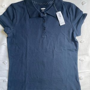 Old Navy Uniform Polo Navy Blue Size Large